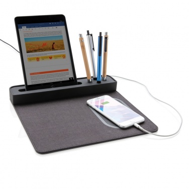 Logo trade promotional merchandise photo of: Air mousepad with 5W wireless charging and USB